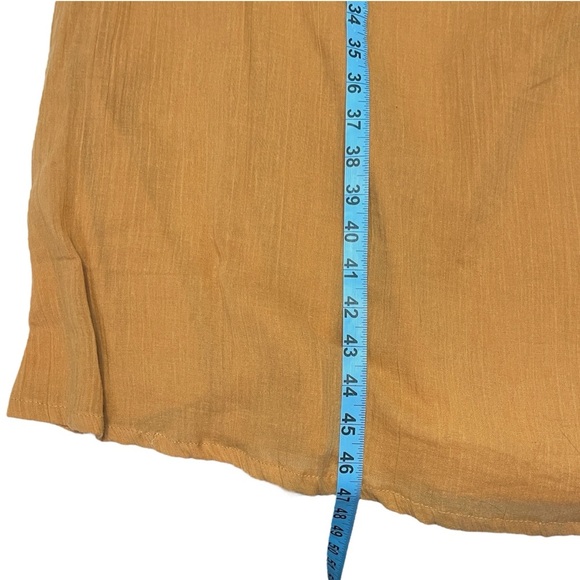 House of Harlow 1960 Mustard Yellow Halter Tie Hippie Boho Summer Maxi Dress S - Picture 8 of 13